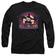 Load image into Gallery viewer, Rick And Morty Rick And Two Crows Mens Long Sleeve Shirt Black Officially Licensed