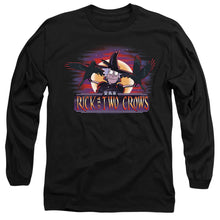 Load image into Gallery viewer, Rick And Morty Rick And Two Crows Mens Long Sleeve Shirt Black Officially Licensed