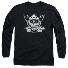Load image into Gallery viewer, Adventure Time Skull Face Mens Long Sleeve Shirt Black