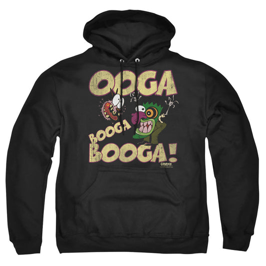 Courage Ooga Booga Booga Mens Hoodie Black