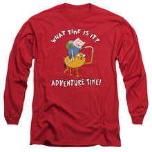 Load image into Gallery viewer, Adventure Time Ride Bump Mens Long Sleeve Shirt Red