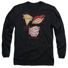 Load image into Gallery viewer, Ed Edd Eddy Three Heads Mens Long Sleeve Shirt Black Officially Licensed