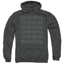 Load image into Gallery viewer, Adventure Time Finn Faces Mens Hoodie Charcoal