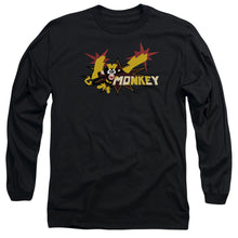 Load image into Gallery viewer, Dexterss Laboratory Monkey Mens Long Sleeve Shirt Black Officially Licensed