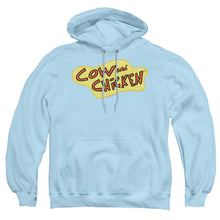 Load image into Gallery viewer, Cow And Chicken Cow Chicken Logo Mens Hoodie Light Blue