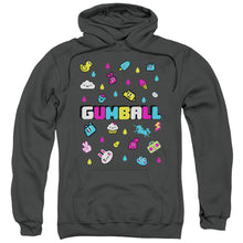 Load image into Gallery viewer, Amazing World of Gumball Fun Drops Mens Hoodie Charcoal
