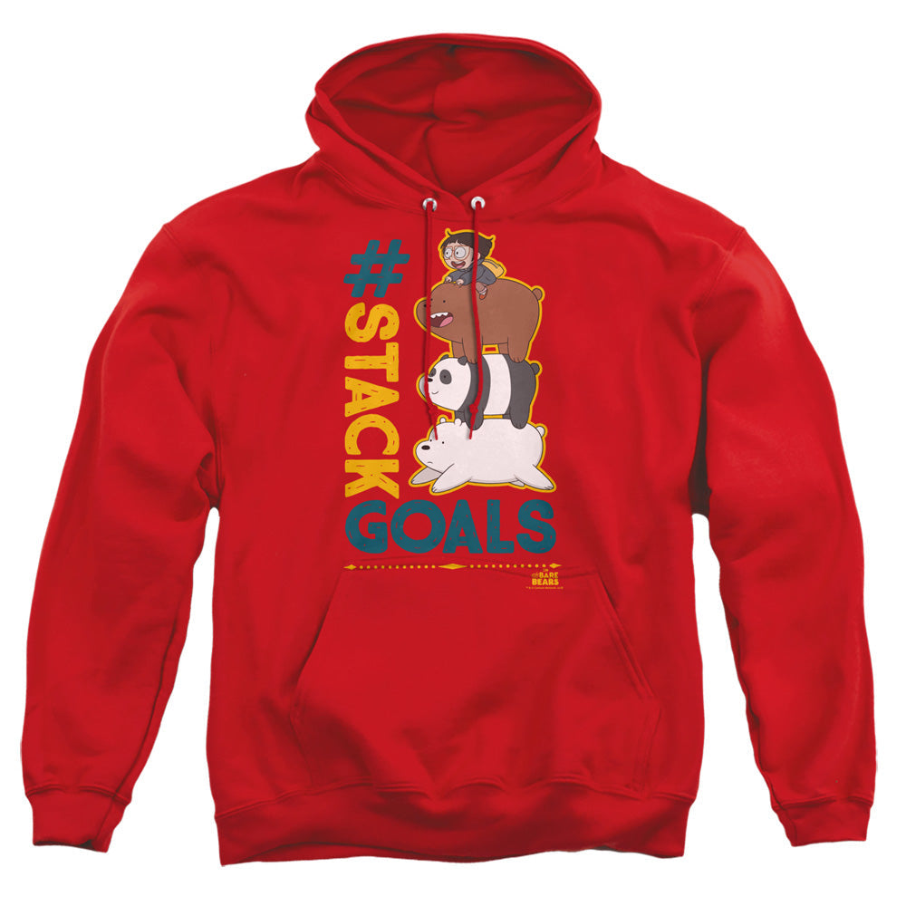 We Bare Bears Stack Goals Mens Hoodie Red