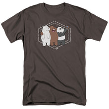 Load image into Gallery viewer, We Bare Bears Selfie Mens T Shirt Charcoal
