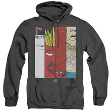 Load image into Gallery viewer, Aqua Teen Hunger Force Group Tiles Heather Mens Hoodie Black