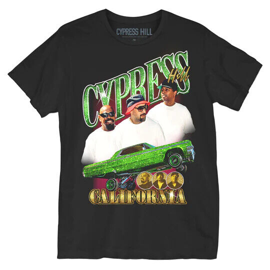 Cypress Hill Lowrider Officially Licensed Hip Hop Merch Mens T Shirt Black