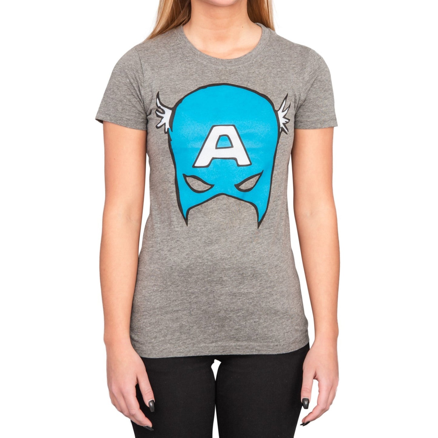 Captain America Big Blue A Mask T Shirt