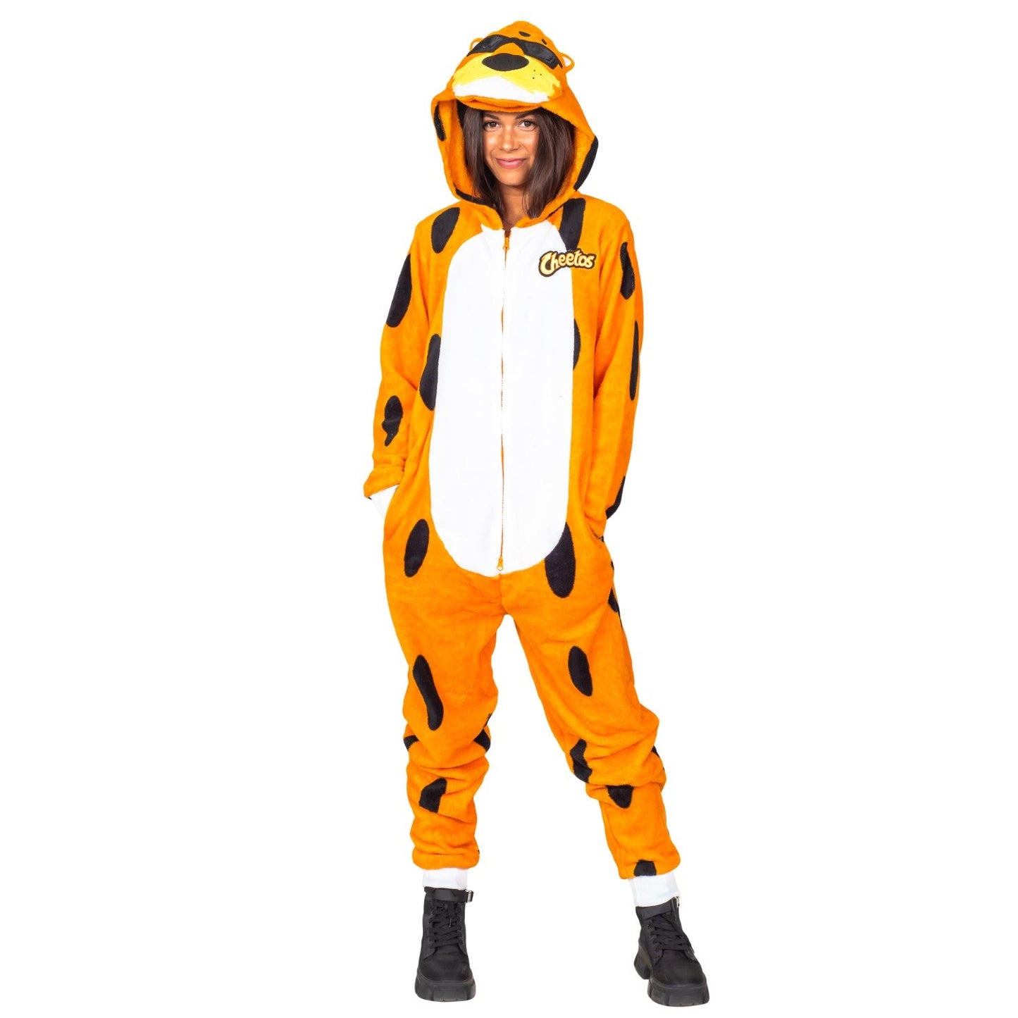 Chester Cheetos Adult Onesie Pajama Jumpsuit Halloween Costume