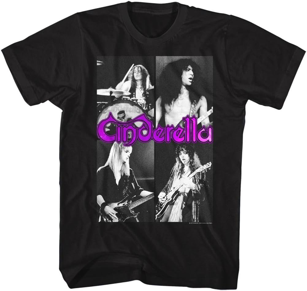 Cinderella 80s Band Mens T Shirt Black