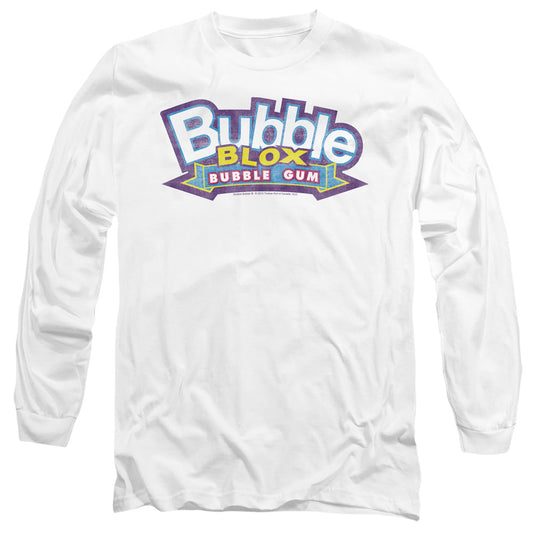 Dubble Bubble Bubble Blox Mens Long Sleeve Shirt White Officially Licensed