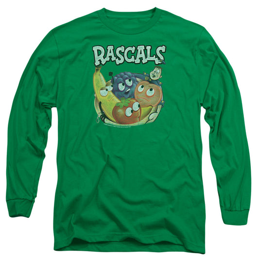 Dubble Bubble Rascals Mens Long Sleeve Shirt Kelly Green Officially Licensed