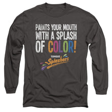 Load image into Gallery viewer, Dubble Bubble Paints Your Mouth Mens Long Sleeve Shirt Charcoal Officially Licensed