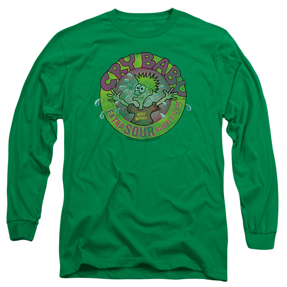 Dubble Bubble Logo Mens Long Sleeve Shirt Kelly Green Officially Licensed
