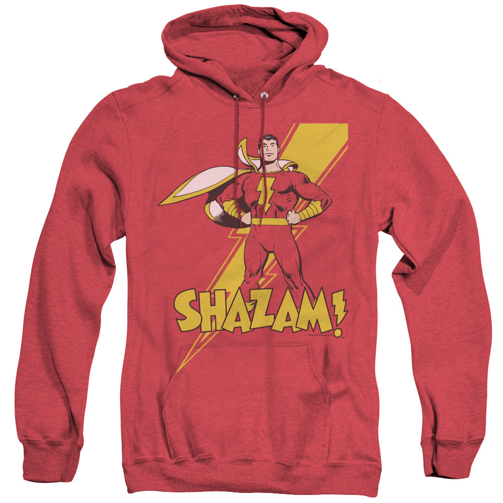 DC Comics Shazam! Heather Mens Hoodie Red