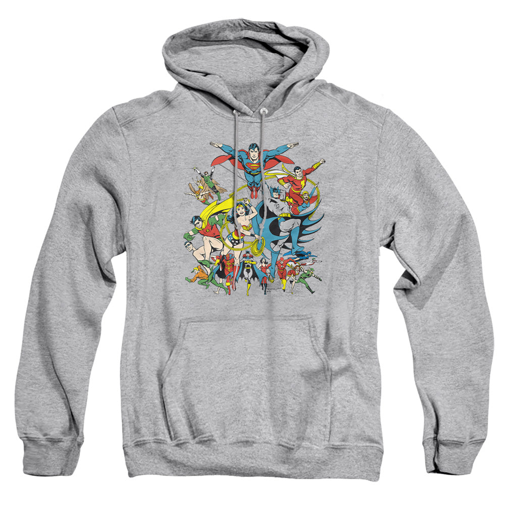 Dc Justice League Assemble Mens Hoodie Athletic Heather