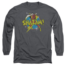 Load image into Gallery viewer, Dc Shazam Power Bolt Mens Long Sleeve Shirt Charcoal Officially Licensed