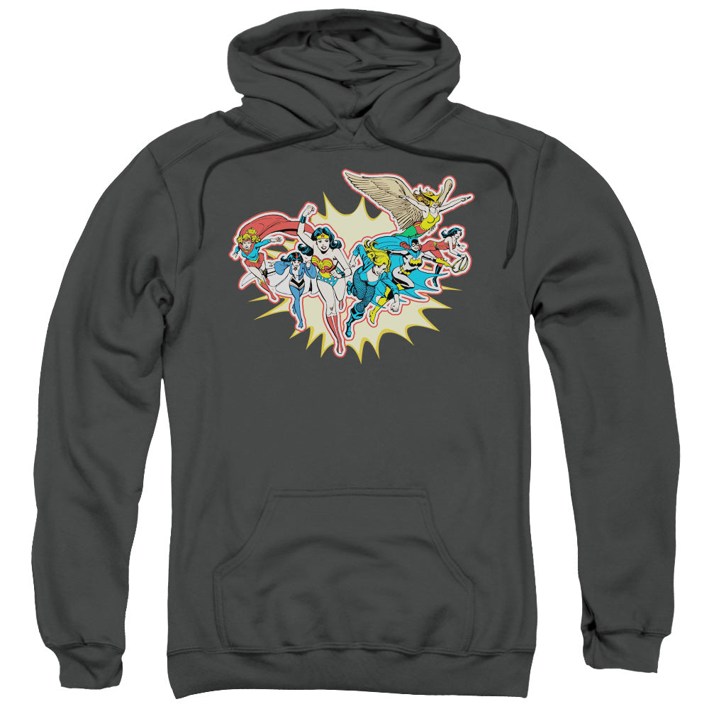 DC Comics Please Get Me Mens Hoodie Charcoal