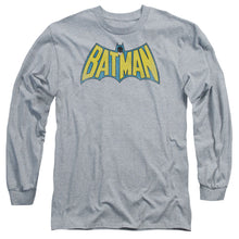 Load image into Gallery viewer, Dc Classic Batman Logo Mens Long Sleeve Shirt Athletic Heather Officially Licensed