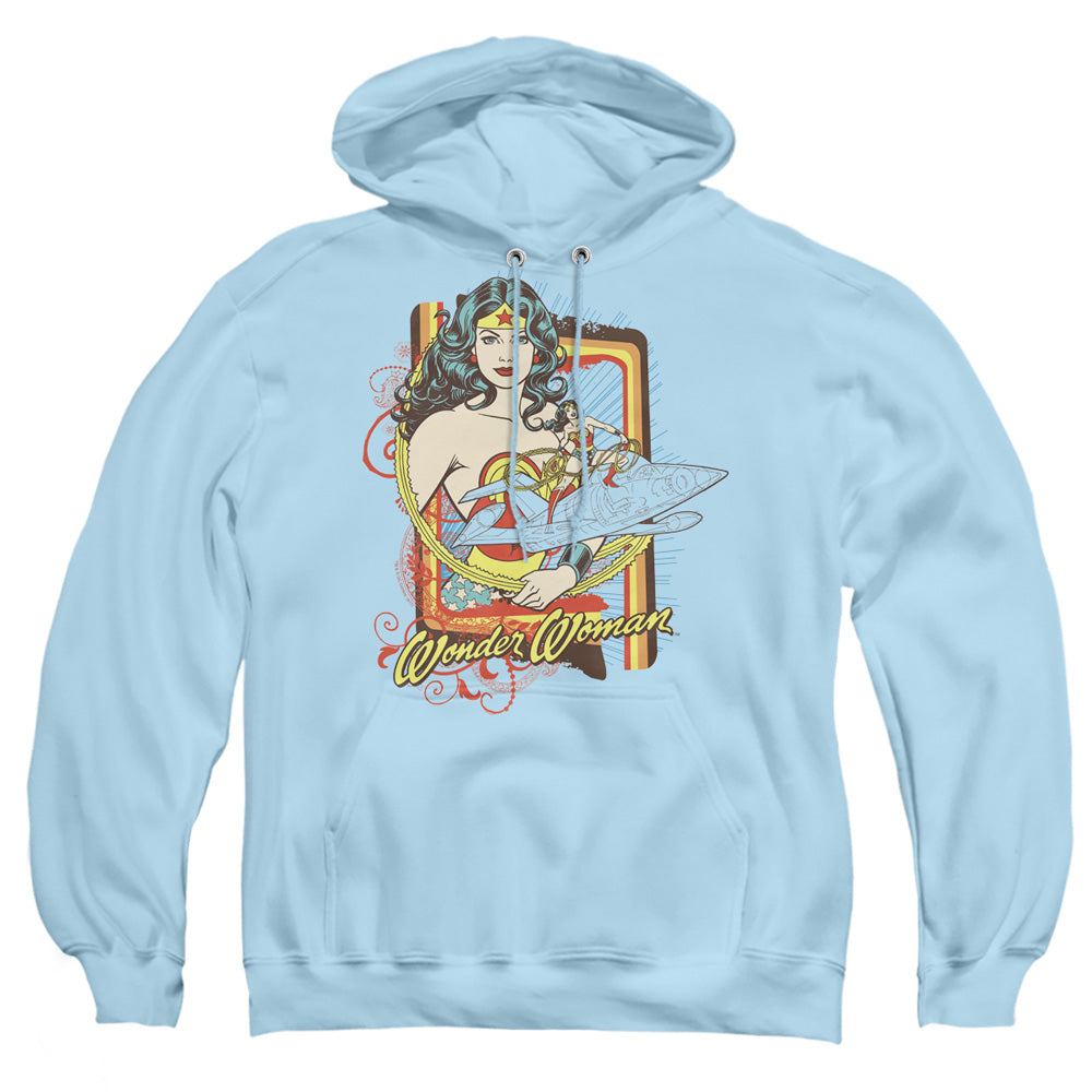 Dc Invisible Jet Mens Hoodie Light Blue