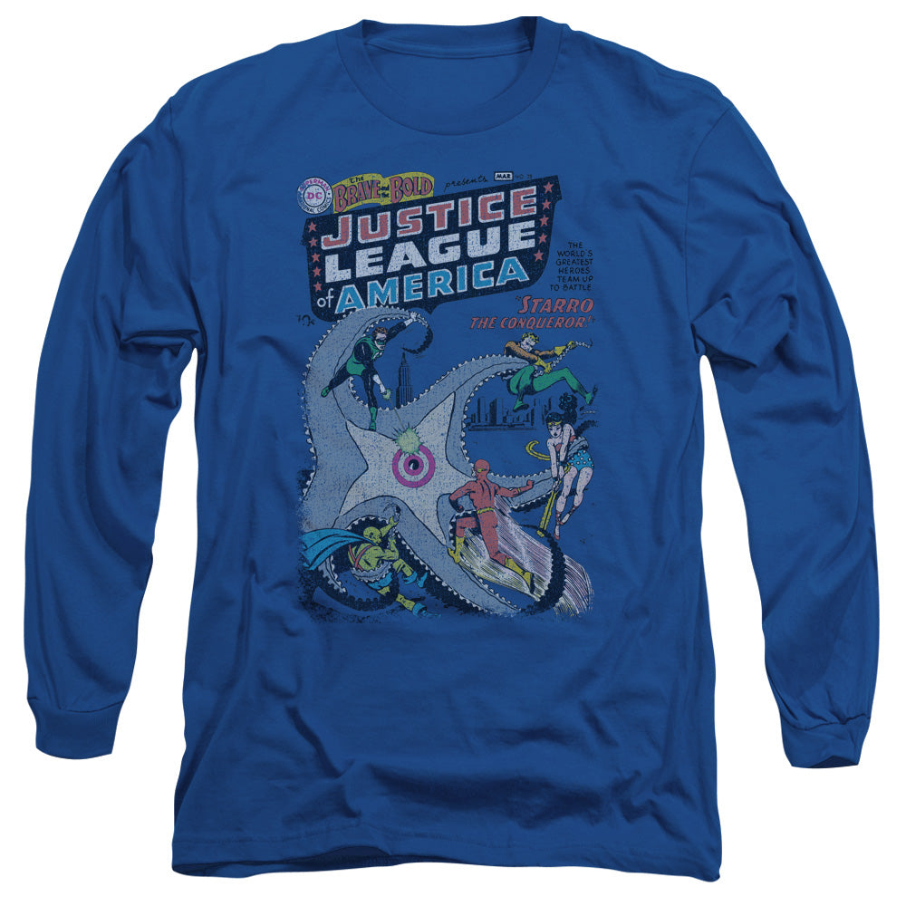 Dc No 28 Mens Long Sleeve Shirt Royal Blue