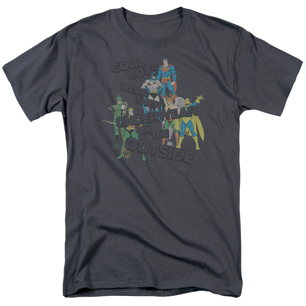DC Comics Underwear Mens T Shirt Silver