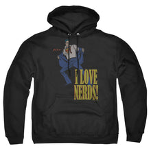 Load image into Gallery viewer, Dc I Love Nerds Mens Hoodie Black
