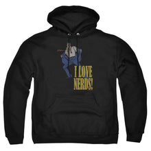 Load image into Gallery viewer, Dc I Love Nerds Mens Hoodie Black