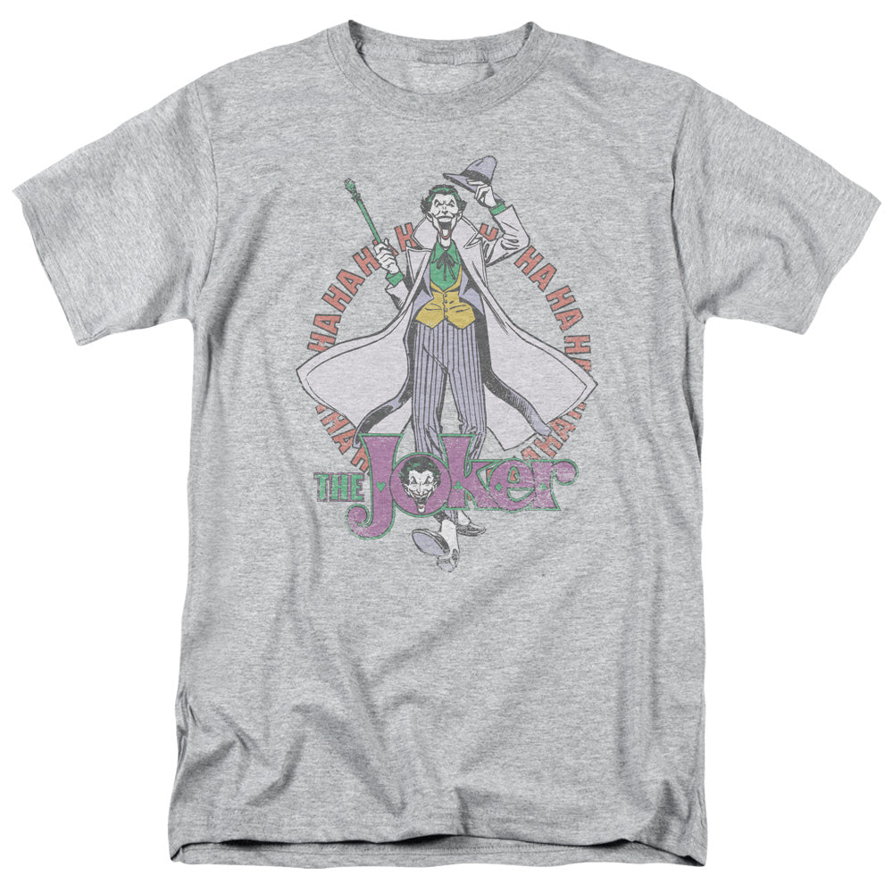 DC Comics Maniacal Mens T Shirt Athletic Heather