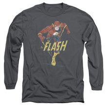 Load image into Gallery viewer, Dc Flash Desaturated Flash Mens Long Sleeve Shirt Charcoal Officially Licensed