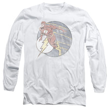 Load image into Gallery viewer, Dc Flash Retro Flash Iron On Mens Long Sleeve Shirt White Officially Licensed