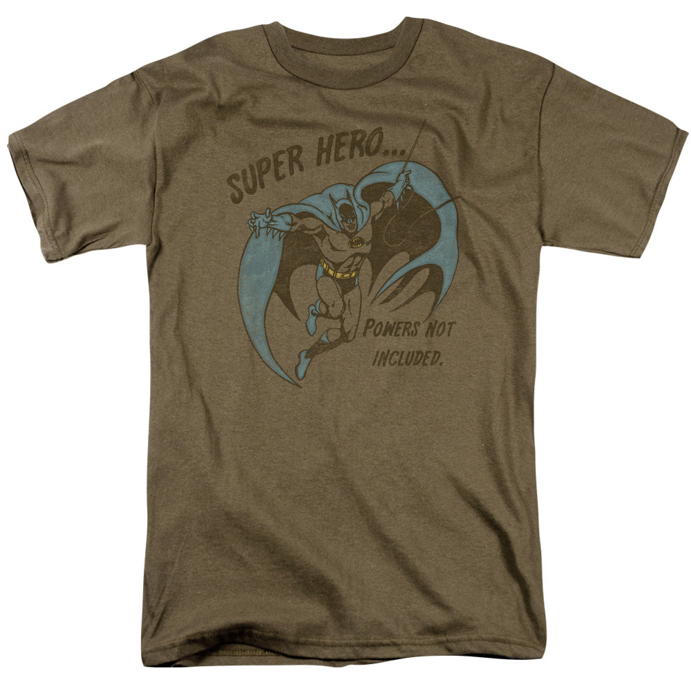 DC Comics No Powers Mens T Shirt Safari Green