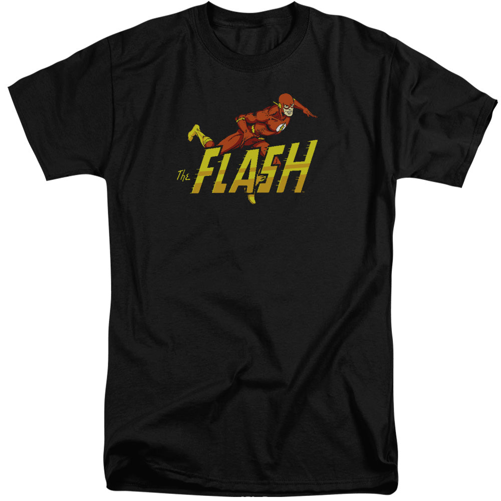 DC Comics Flash 8 Bit Flash Mens Tall T Shirt Adult Tall Black