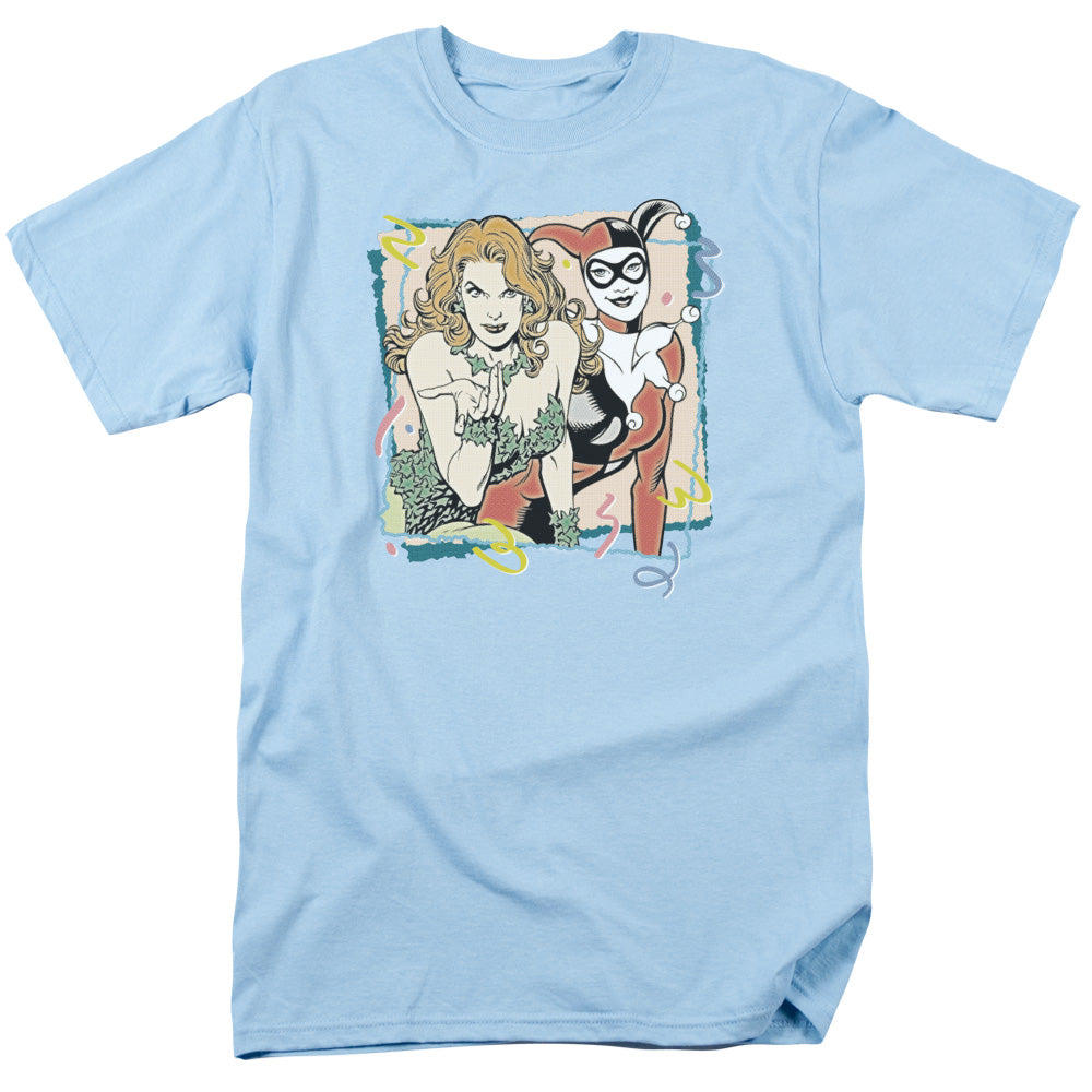 DC Comics Totally Harvey & Ivy Mens T Shirt Light Blue