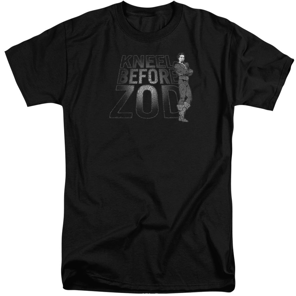DC Comics Kneel Zod Mens Tall T Shirt Adult Tall Black