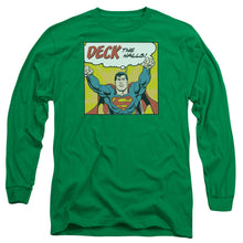 Load image into Gallery viewer, Dc Deck The Halls Mens Long Sleeve Shirt Kelly Green Officially Licensed