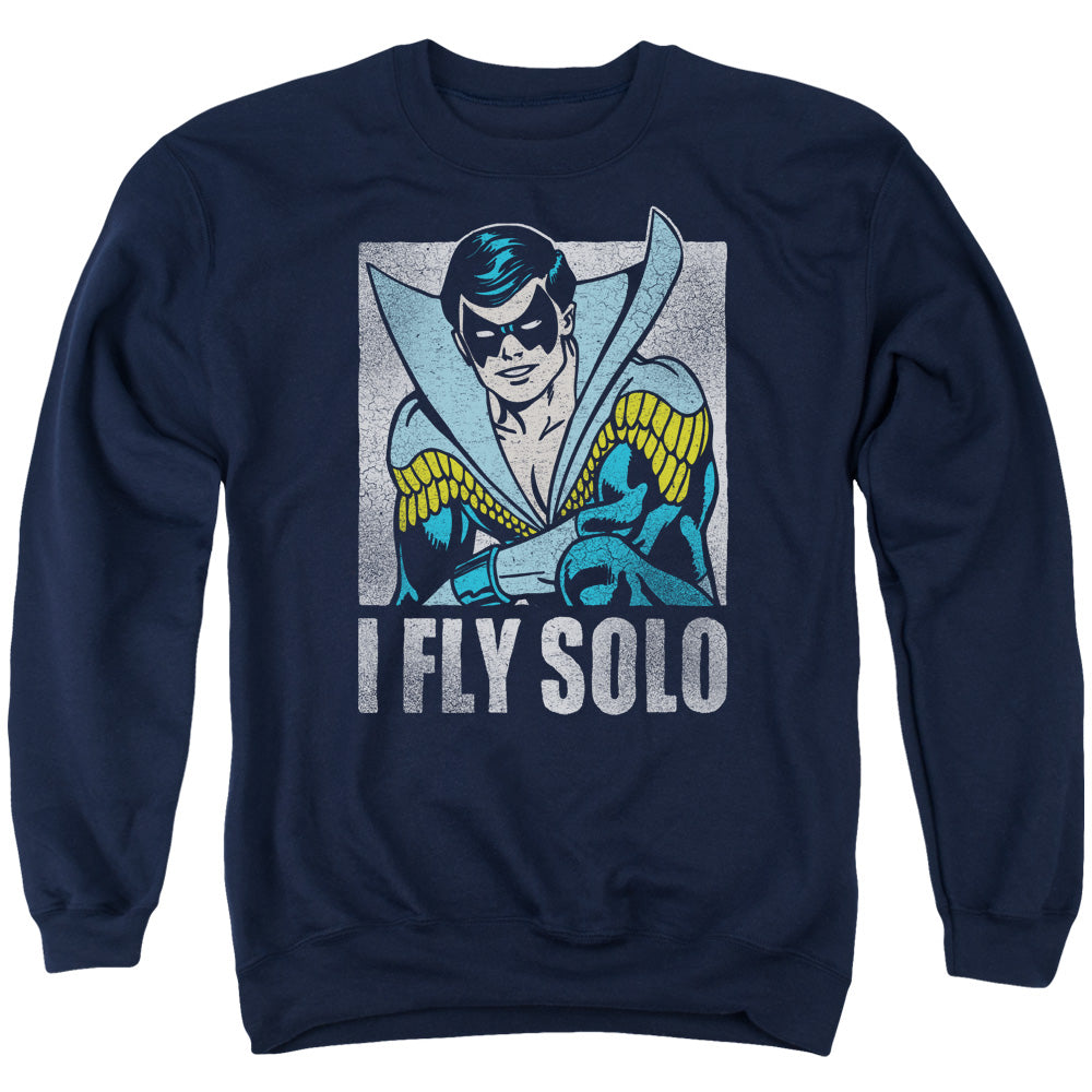 Dc Fly Solo Mens Crewneck Sweatshirt Navy Officially Licensed