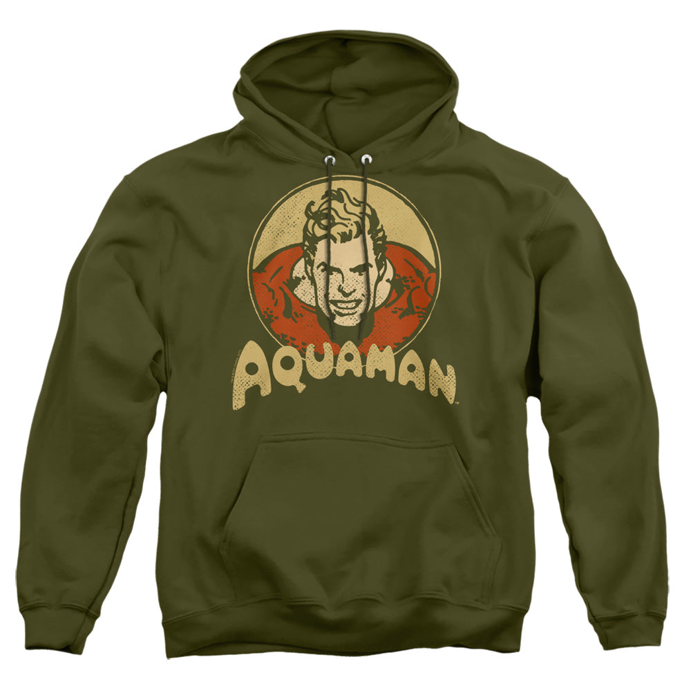 Dc Aqua Circle Mens Hoodie Military Green