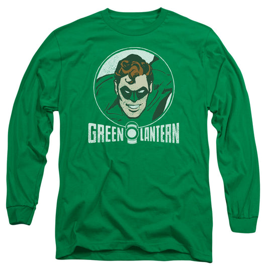 Dc Lantern Circle Mens Long Sleeve Shirt Kelly Green Officially Licensed