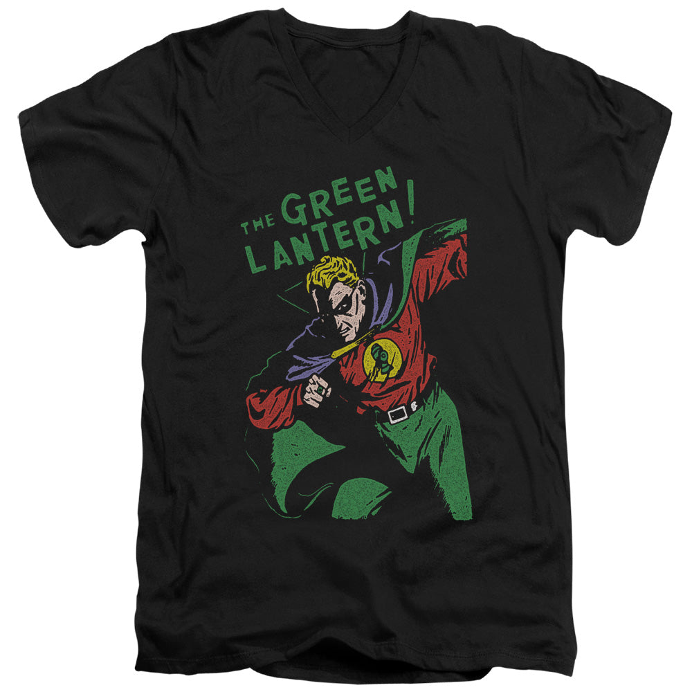 DC Comics First Mens Slim Fit V Neck T Shirt Black