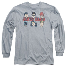 Load image into Gallery viewer, Dc Justice Lineup Mens Long Sleeve Shirt Athletic Heather Officially Licensed