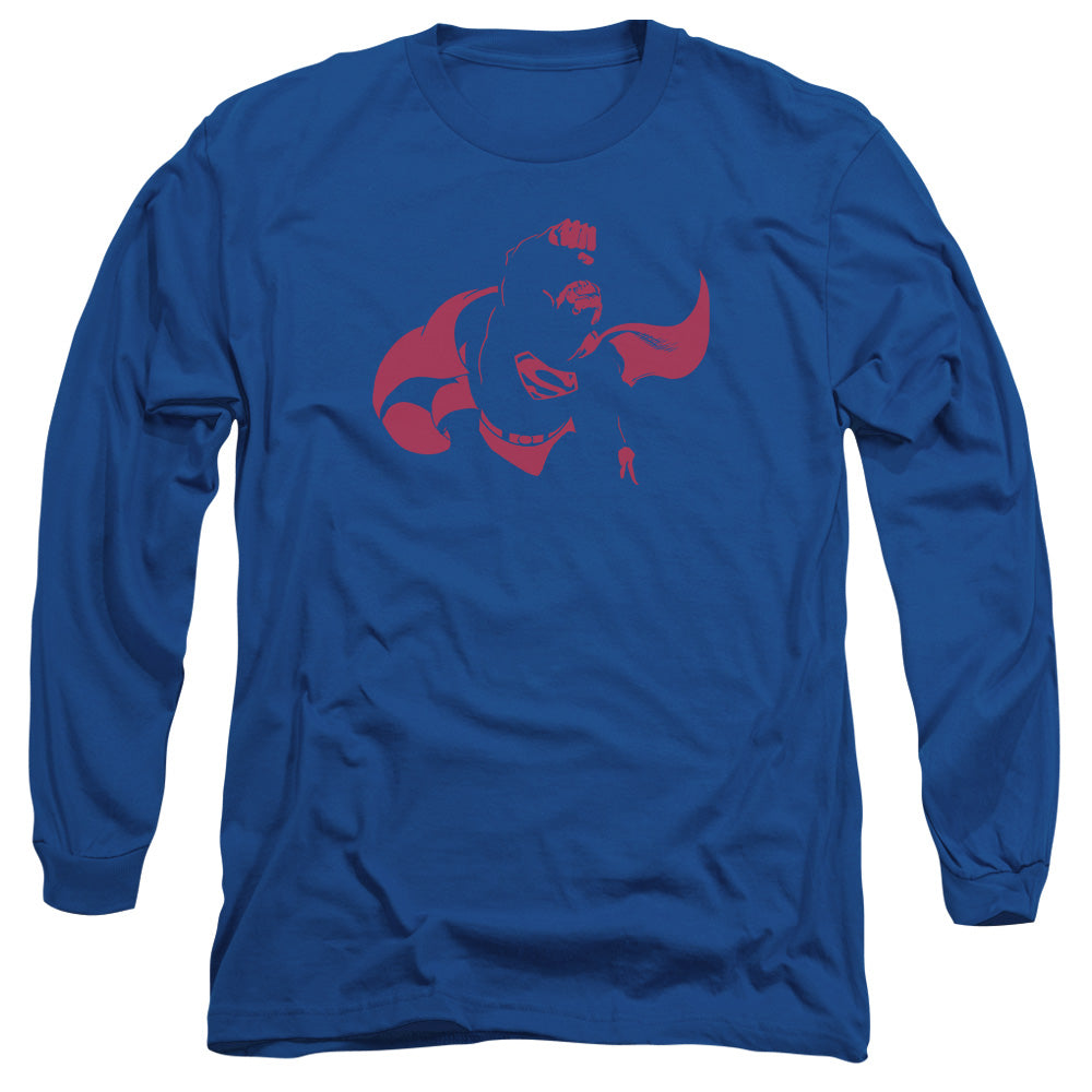 Dc Super Min Mens Long Sleeve Shirt Royal Blue