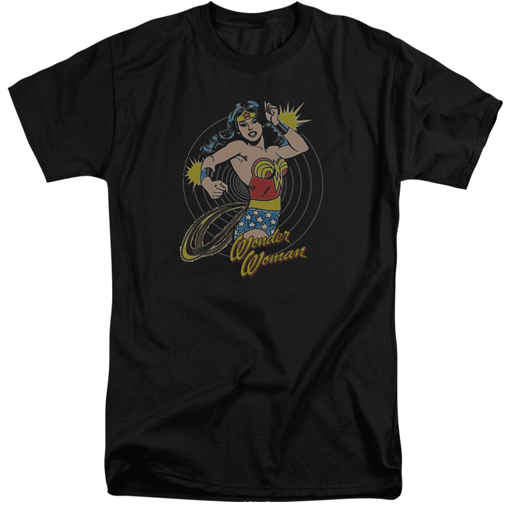 DC Comics Spinning Mens Tall T Shirt Adult Tall Black
