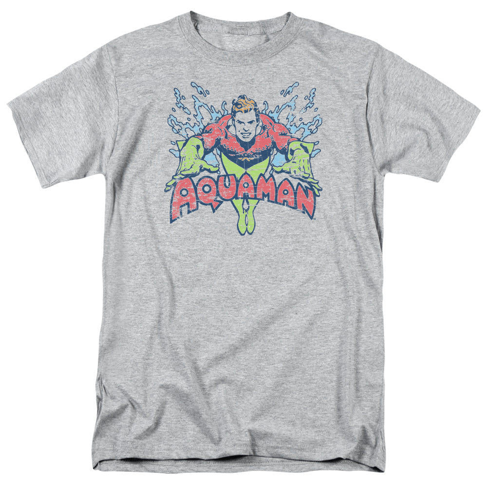 DC Comics Splish Splash Mens T Shirt Athletic Heather
