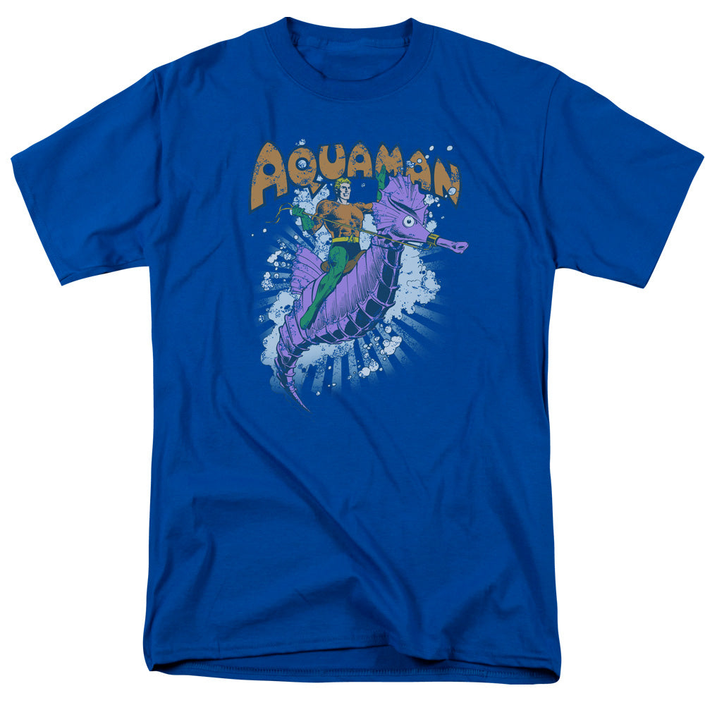 DC Comics Ride Free Mens T Shirt Royal Blue
