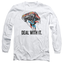 Load image into Gallery viewer, Dco Deal With It Mens Long Sleeve Shirt White Officially Licensed