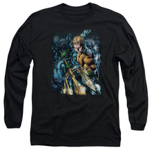 Load image into Gallery viewer, Jla Aquaman #1 Mens Long Sleeve Shirt Black Officially Licensed